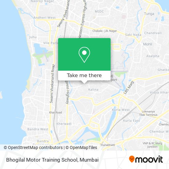 Bhogilal Motor Training School map