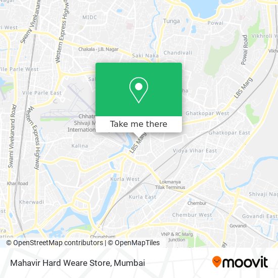 Mahavir Hard Weare Store map