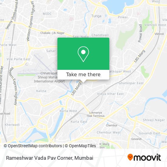 Rameshwar Vada Pav Corner map