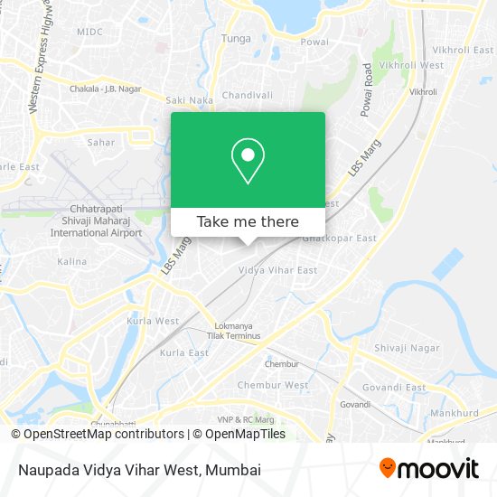 Naupada Vidya Vihar West map