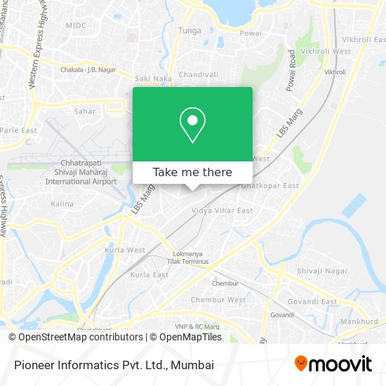 Pioneer Informatics Pvt. Ltd. map