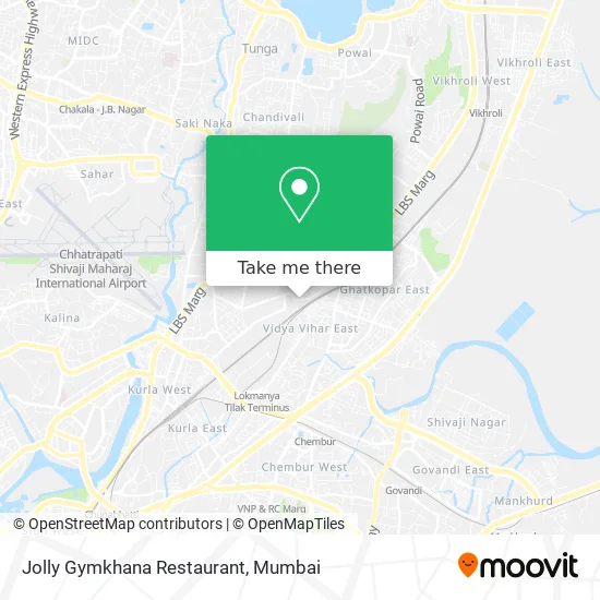 Jolly Gymkhana Restaurant map