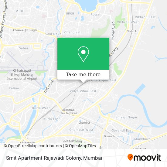 Smit Apartment Rajawadi Colony map