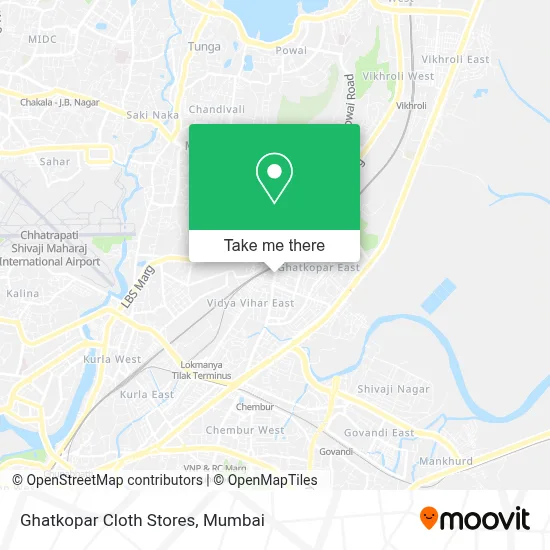 Ghatkopar Cloth Stores-P map