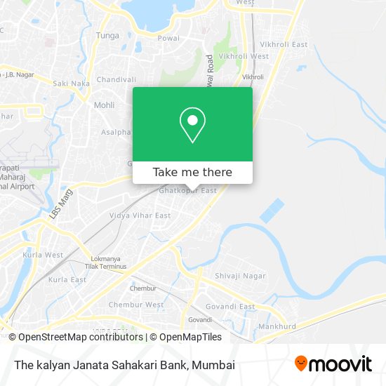 The kalyan Janata Sahakari Bank map
