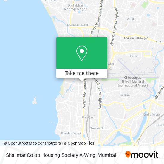 Shalimar Co op Housing Society A-Wing map