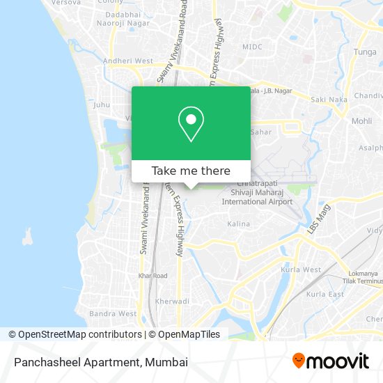 Panchasheel Apartment map