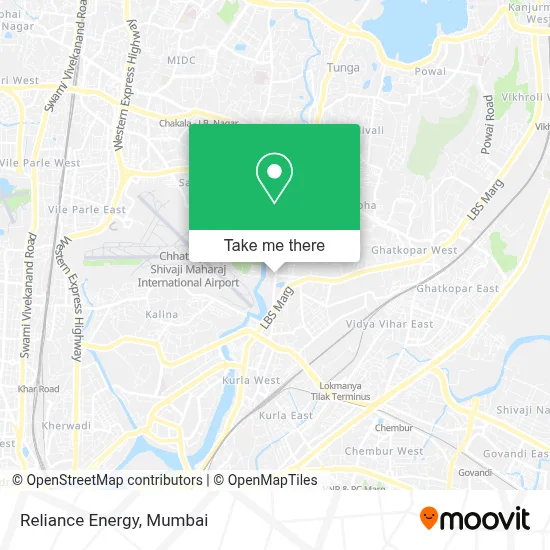 Reliance Energy map