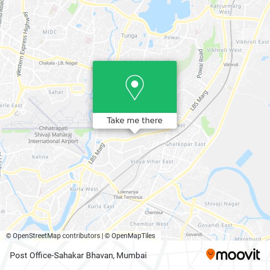 Post Office-Sahakar Bhavan map
