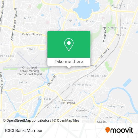 ICICI Bank map