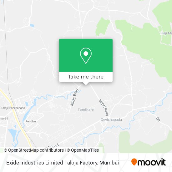 Exide Industries Limited Taloja Factory map