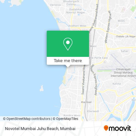 Novotel Mumbai Juhu Beach map