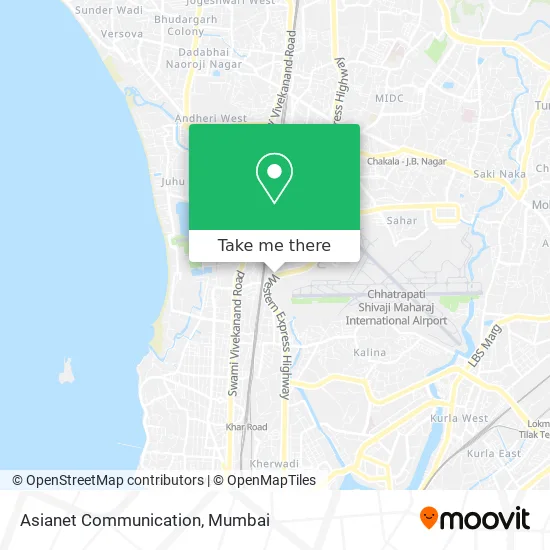 Asianet Communication map