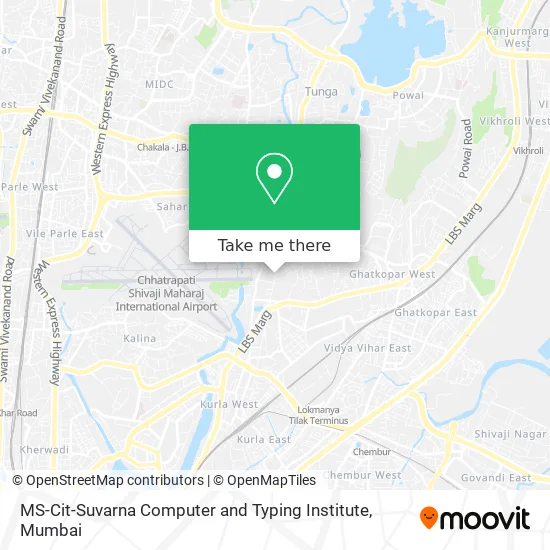 MS-Cit-Suvarna Computer and Typing Institute map