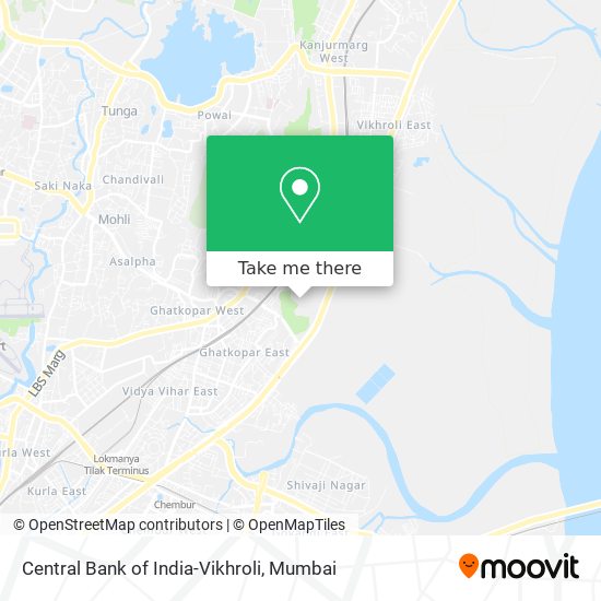 Central Bank of India-Vikhroli map