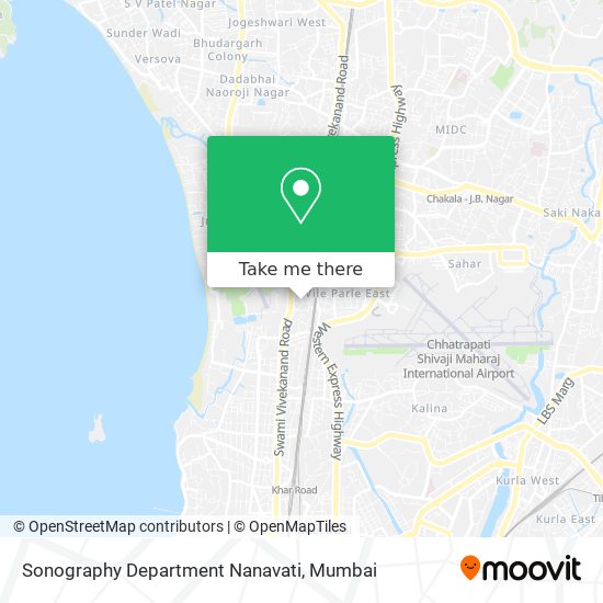 Sonography Department Nanavati map