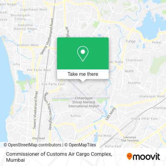 Commissioner of Customs Air Cargo Complex map