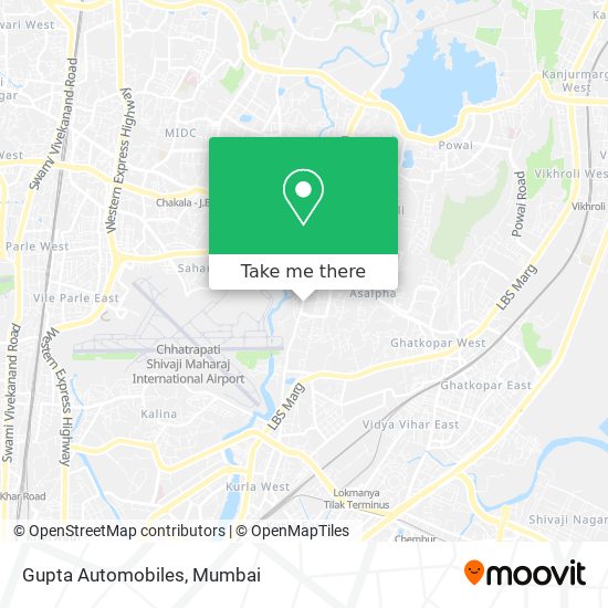 Gupta Automobiles map