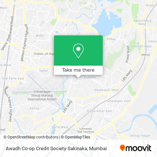 Awadh Co-op Credit Society-Sakinaka map