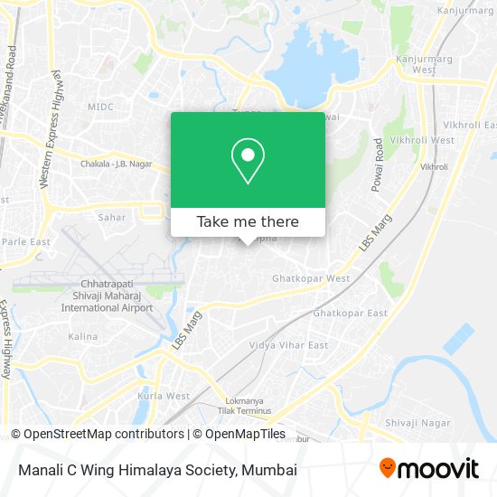 Manali C Wing Himalaya Society map