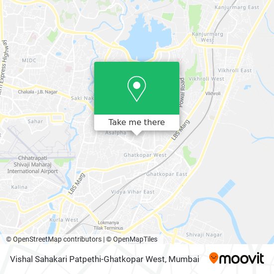 Vishal Sahakari Patpethi-Ghatkopar West map