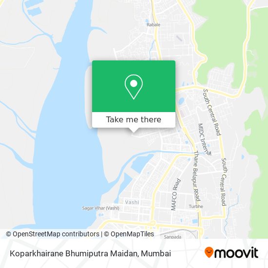 Koparkhairane Bhumiputra Maidan map
