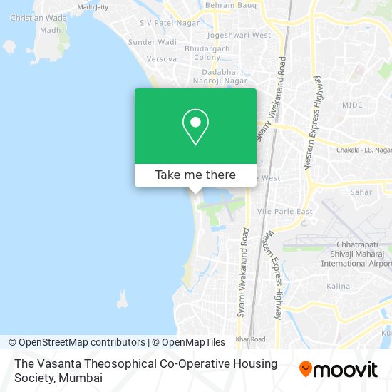 The Vasanta Theosophical Co-Operative Housing Society map