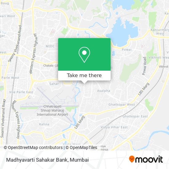 Madhyavarti Sahakar Bank map