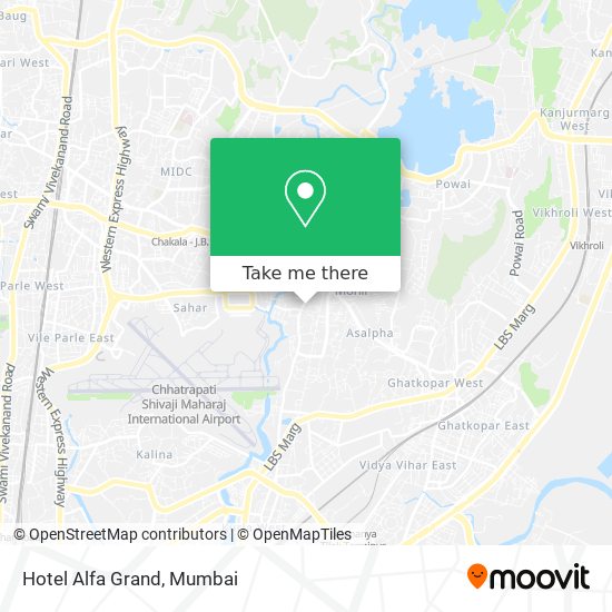 Hotel Alfa Grand map