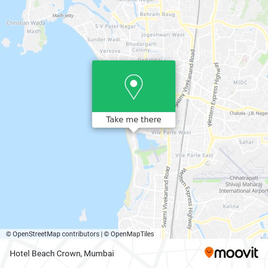 Hotel Beach Crown map