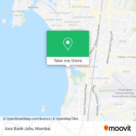 Axis Bank-Juhu map