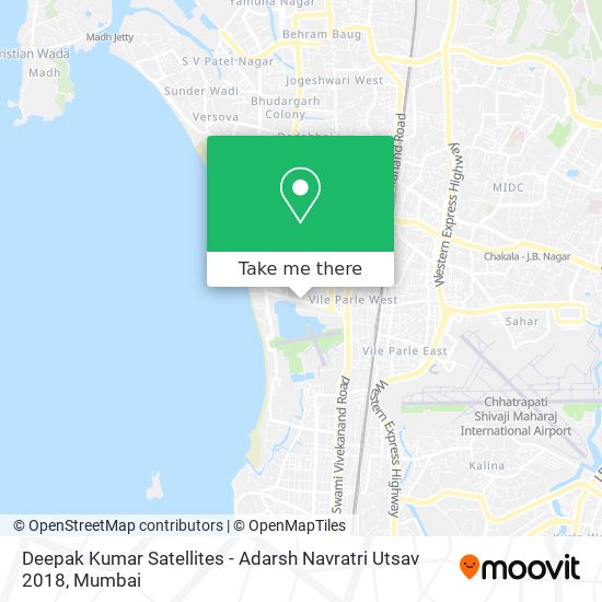 Deepak Kumar Satellites - Adarsh Navratri Utsav 2018 map