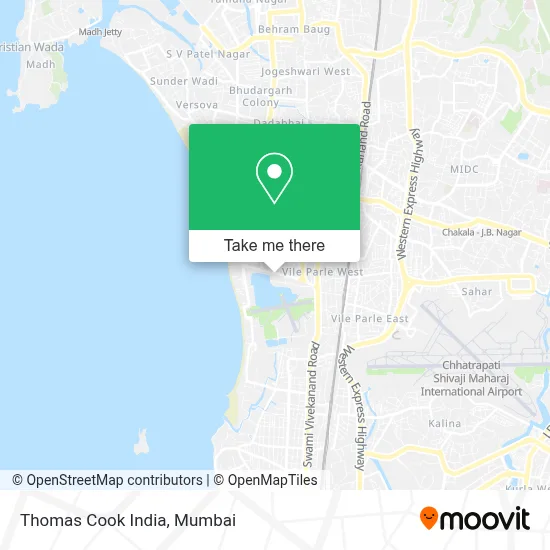 Thomas Cook India map