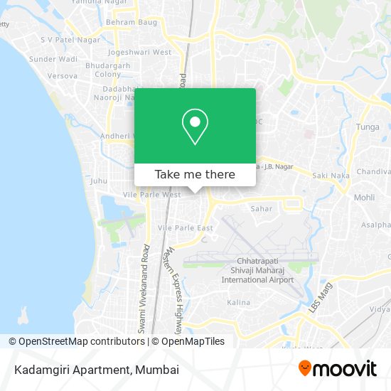 Kadamgiri Apartment map