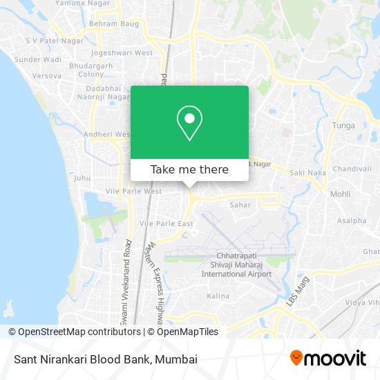 Sant Nirankari Blood Bank map