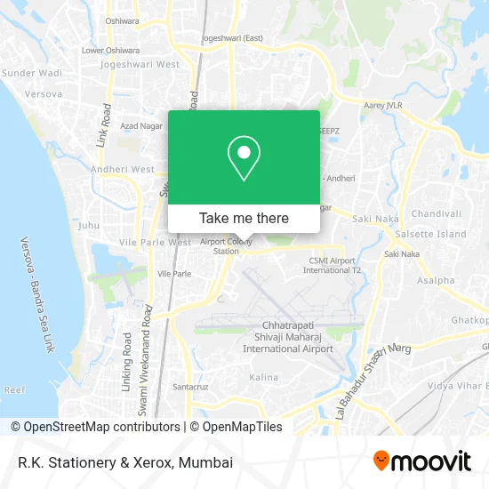 R. K Stationery & Xerox map