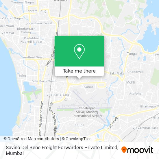 Savino Del Bene Freight Forwarders Private Limited map