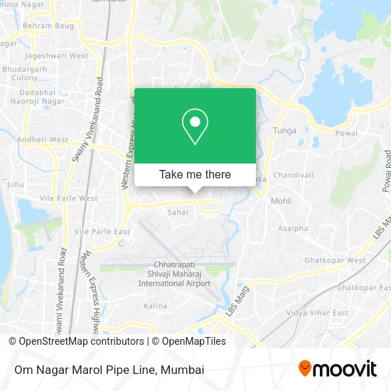 Om Nagar Marol Pipe Line map