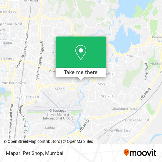 Mapari Pet Shop map