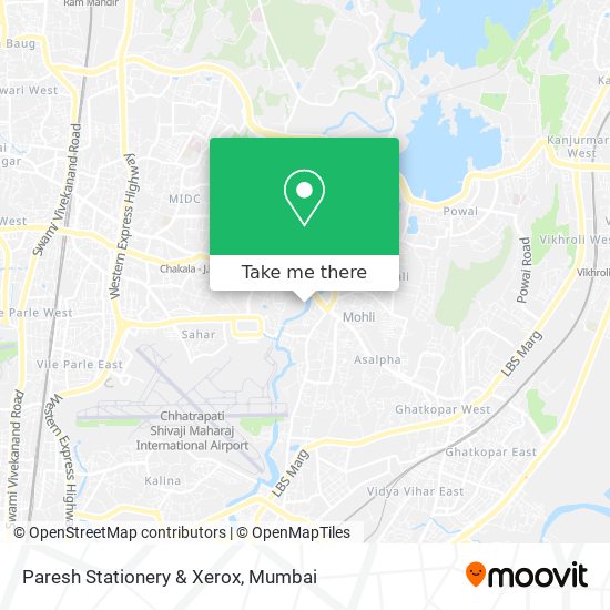 Paresh Stationery & Xerox map