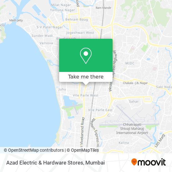 Azad Electric & Hardware Stores map