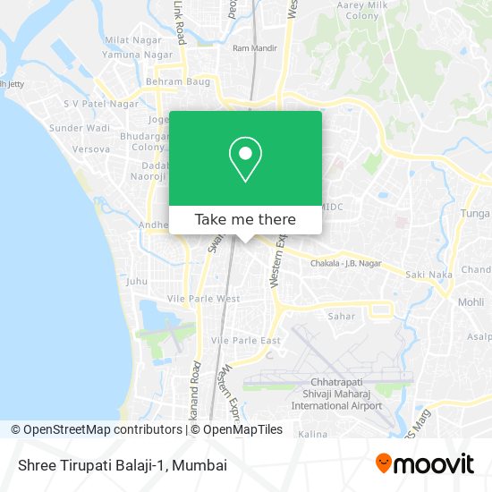 Shree Tirupati Balaji-1 map