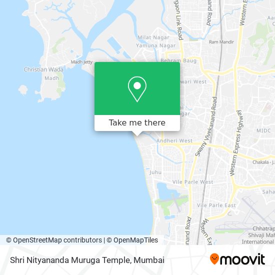 Shri Nityananda Muruga Temple map