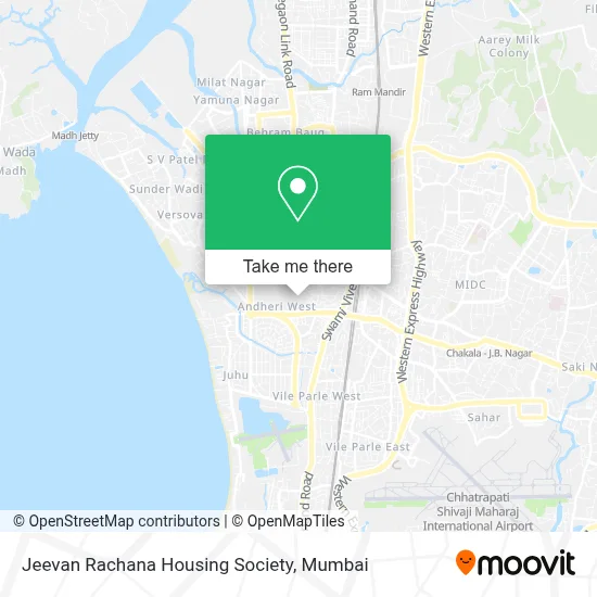 Jeevan Rachana Chs map