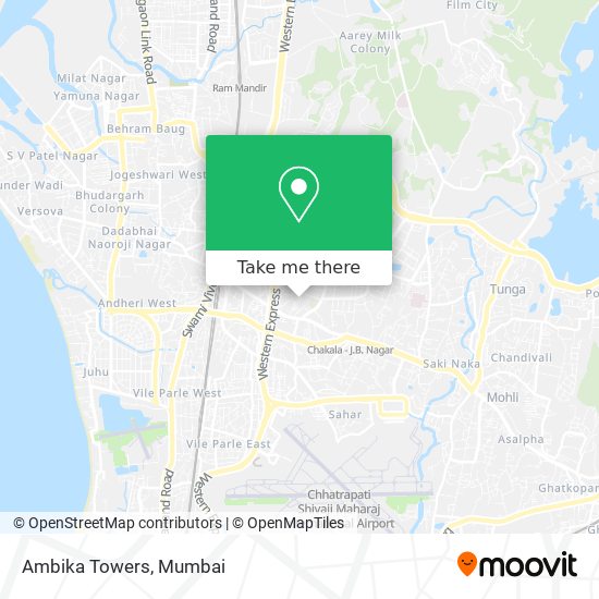 Ambika Towers map