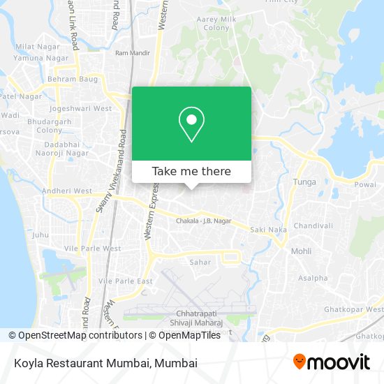 Koyla Restaurant Mumbai map