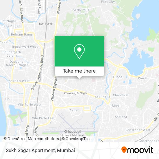 Sukh Sagar Apartment map