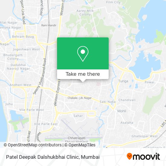 Patel Deepak Dalshukbhai Clinic map