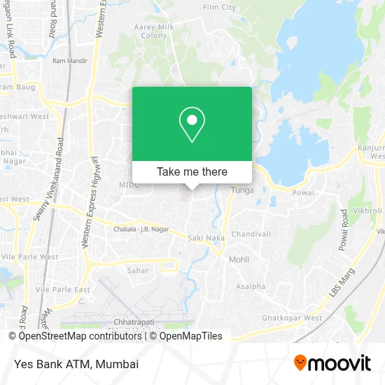 Yes Bank ATM map
