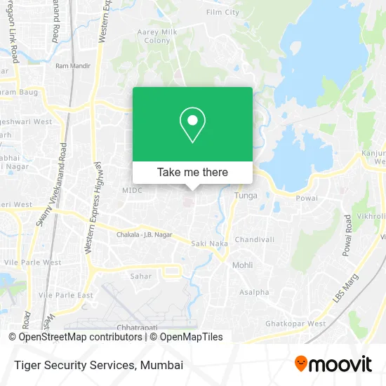 Tiger Security Services map